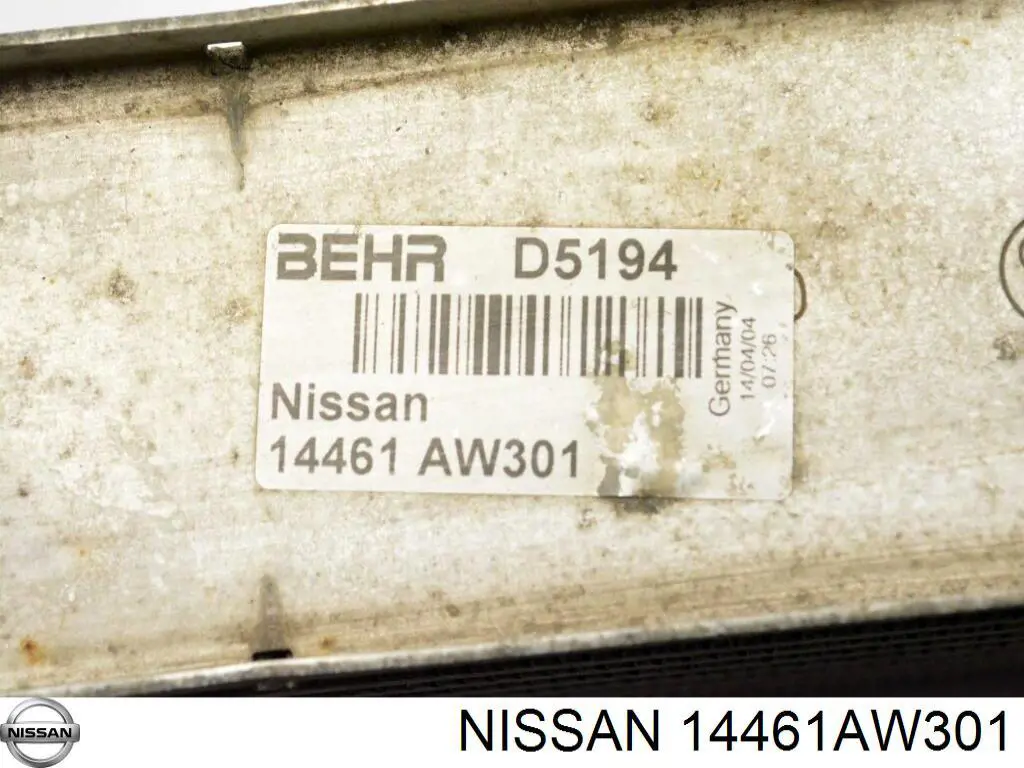 14461AW301 Nissan intercooler