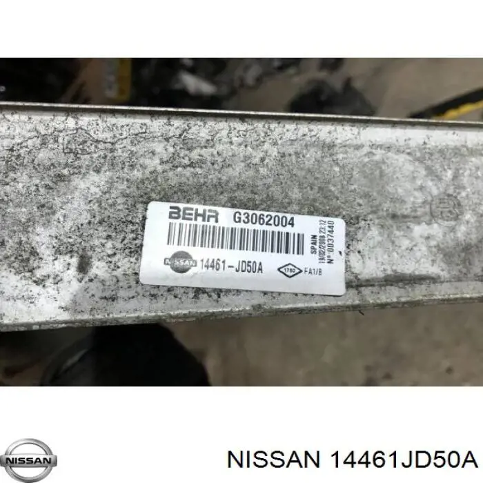 Comprar 14461JD50A Nissan/Infiniti Turbo intercooler