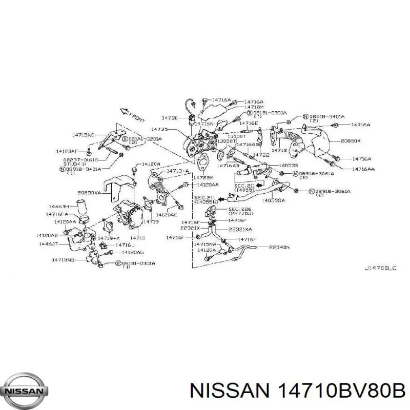 Válvula de regulación de gases Renault (RVI) 14710BV80B precio, desde 196,68 EUR