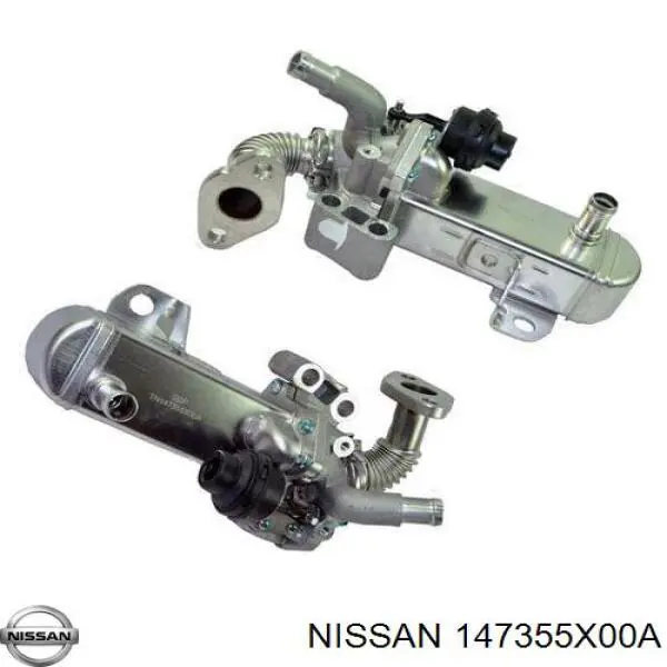Enfriador de recirculación de gases de escape EGR 147355X00A Nissan/Infiniti