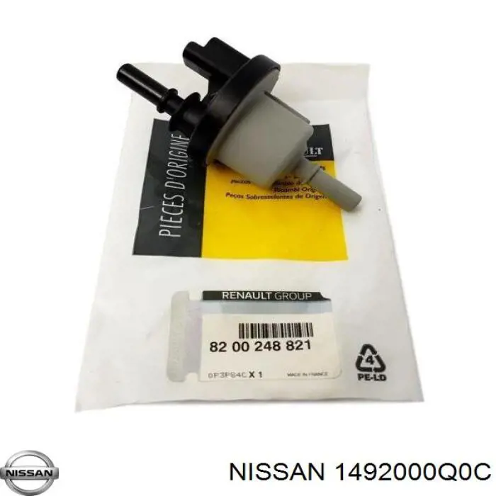 1492000Q0C Nissan/Infiniti Valvula De Adsorcion De Vapor De Combustible