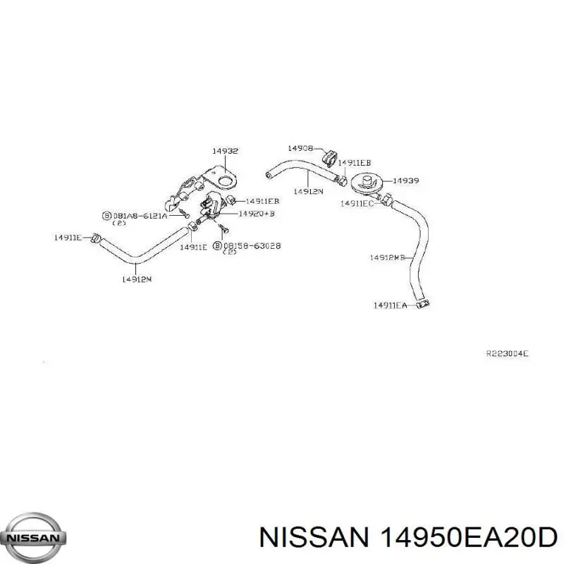 14950EA20D Nissan