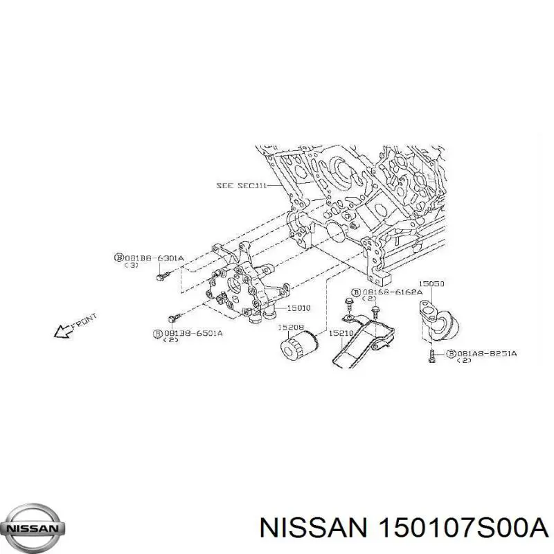 Bomba de aceite del motor Infiniti QX56 (JA60)