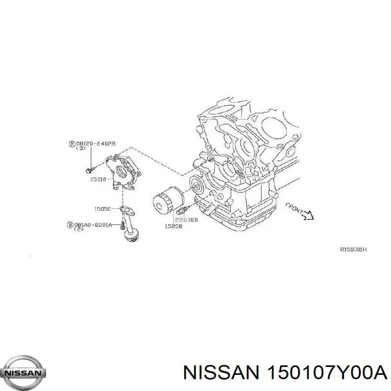 150107Y00A Nissan bomba de aceite