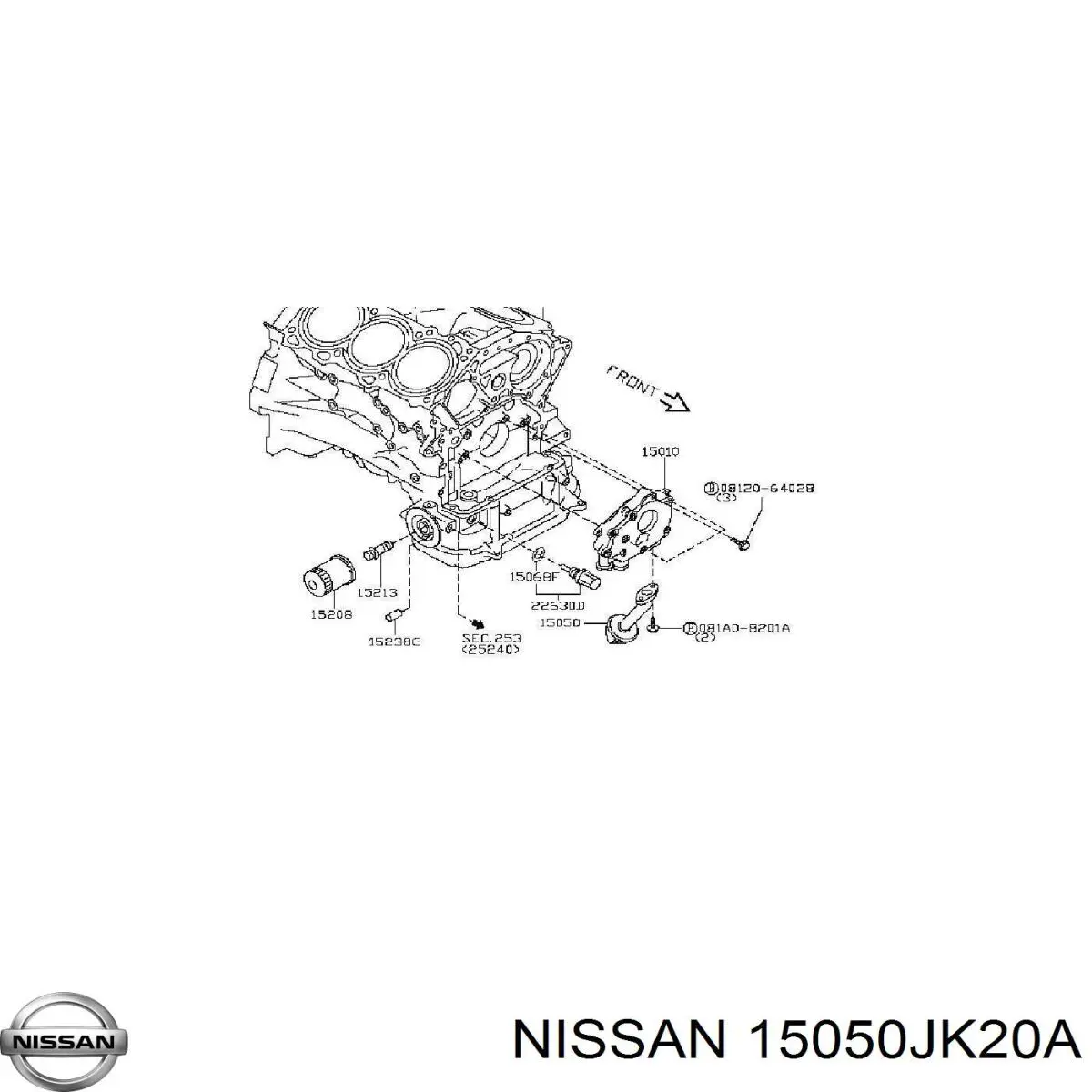 15050JK20A Nissan