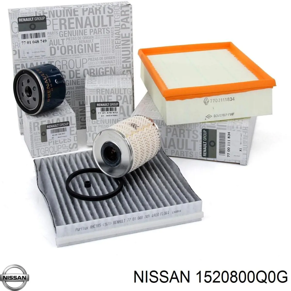 Filtro de aceite motor Nissan/Infiniti 1520800Q0G