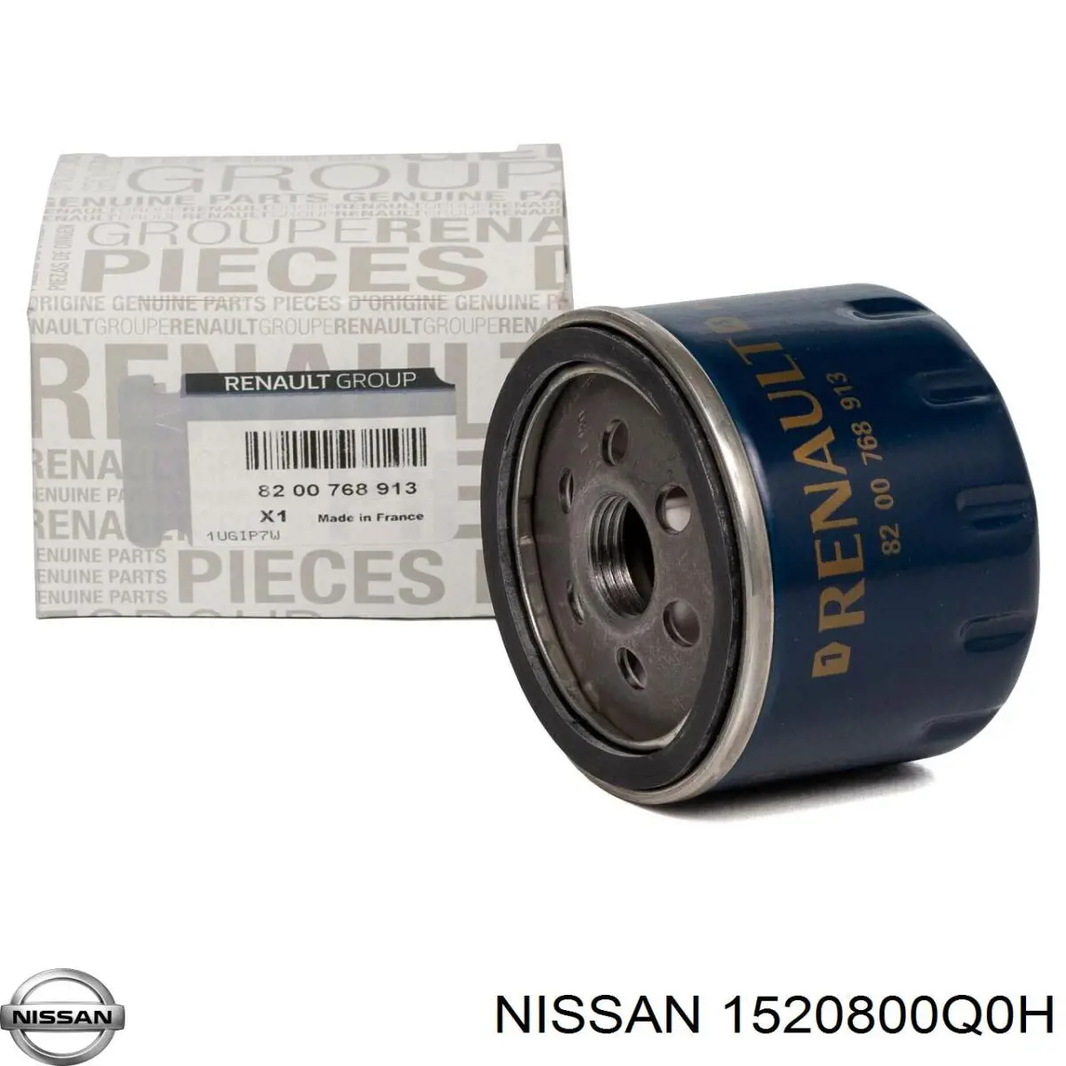 1520800Q0H Nissan filtro de aceite