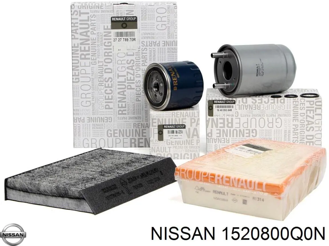 Comprar 1520800Q0N Nissan/Infiniti Filtros de aceite