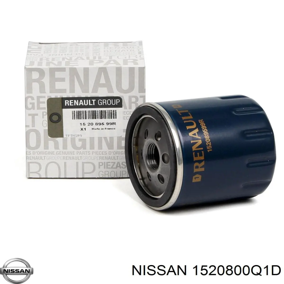 1520800Q1D Nissan filtro de aceite