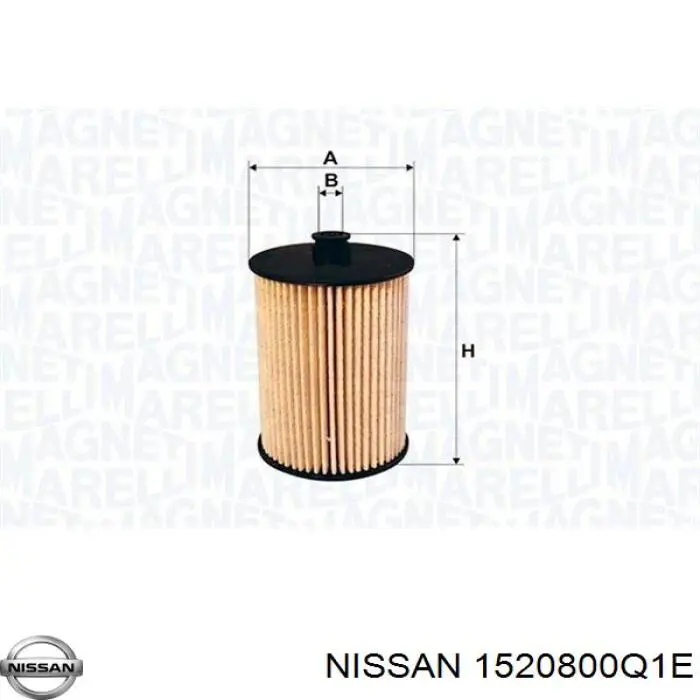 Tapa del filtro de aceite 152082327R Renault (RVI)