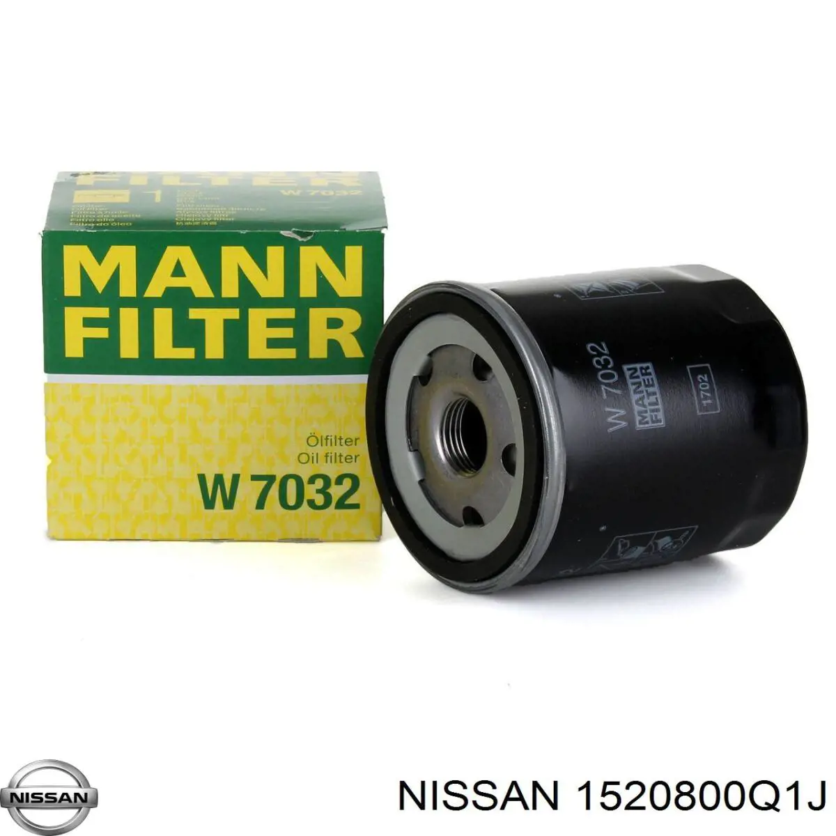 1520800Q1J Nissan filtro de aceite