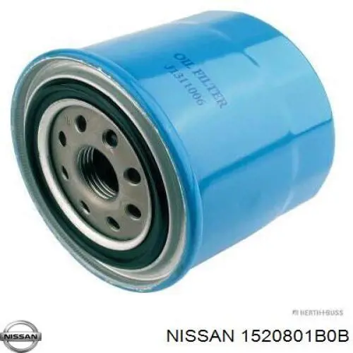 1520801B0B Nissan/Infiniti Filtro aceite