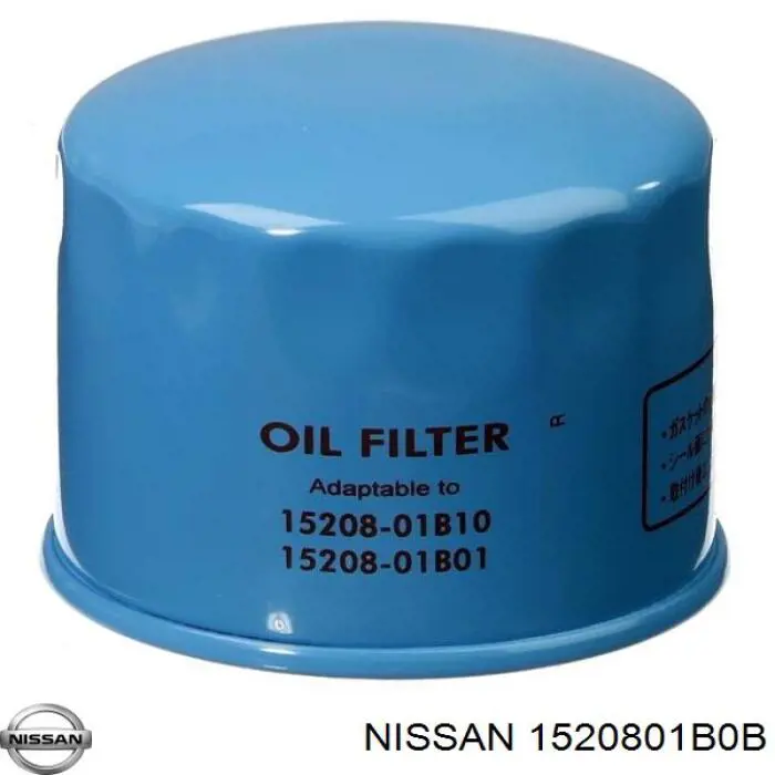 Comprar 1520801B0B Nissan/Infiniti Filtros de aceite
