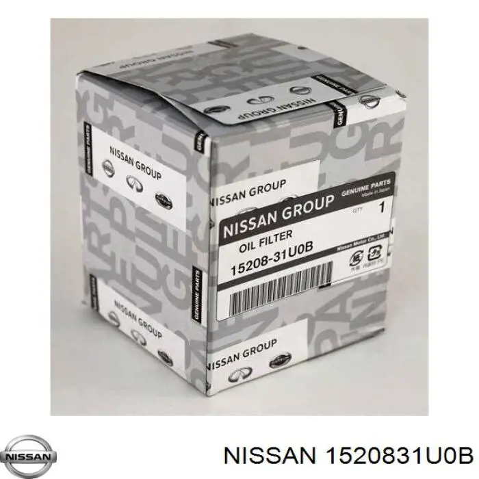 Filtro de aceite 1520831U0B Nissan/Infiniti