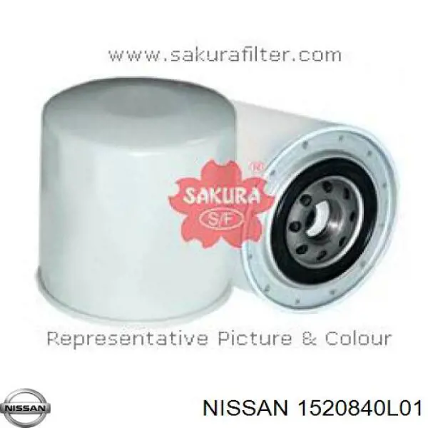 1520840L01 Nissan filtro de aceite