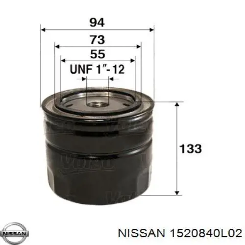 Filtro de aceite Nissan Patrol Y60