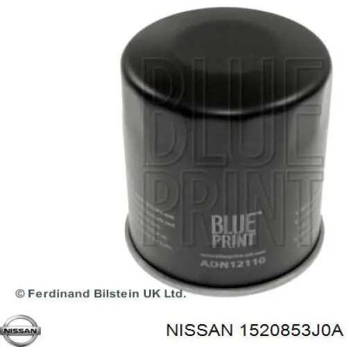 1520853J0A Nissan filtro de aceite