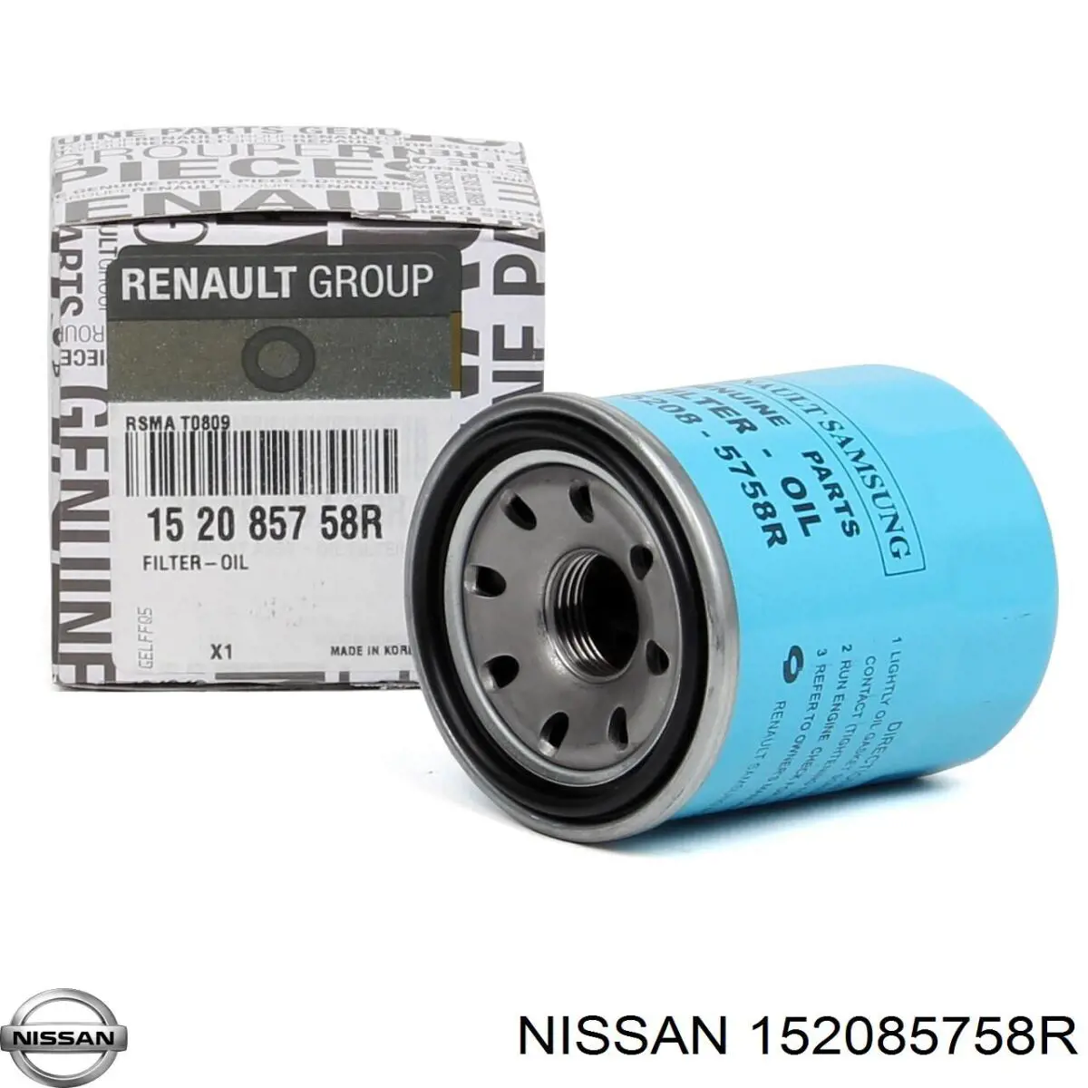 152085758R Nissan filtro de aceite