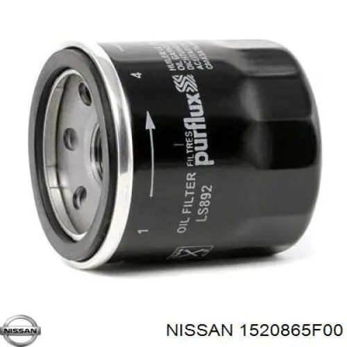 1520865F00 Nissan filtro de aceite