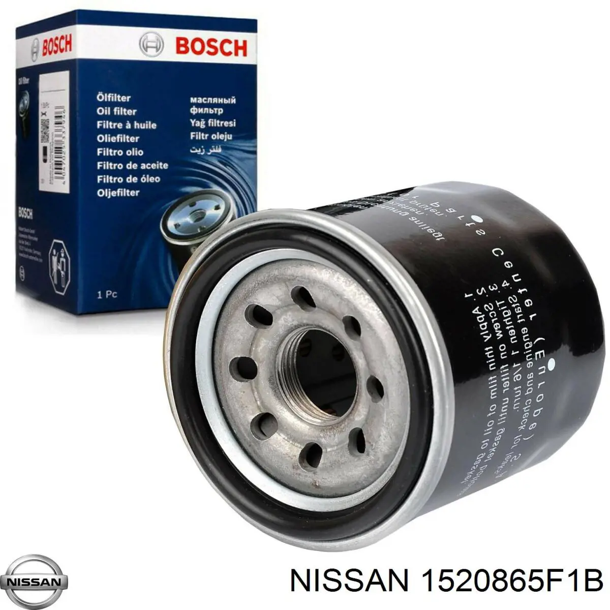 1520865F1B Nissan filtro de aceite