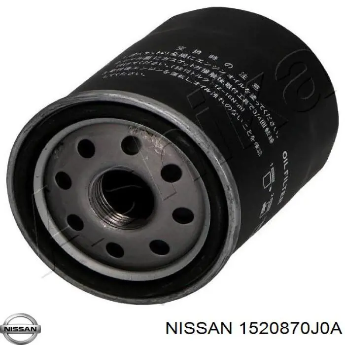 1520870J0A Nissan filtro de aceite