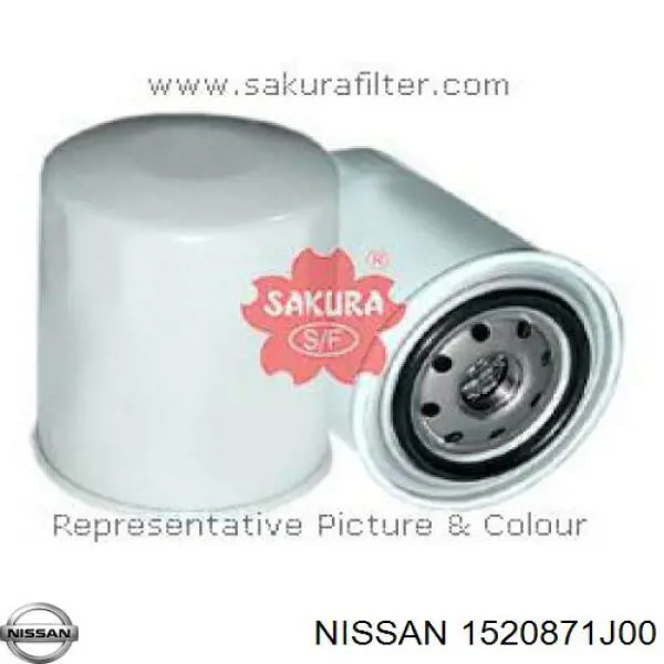 1520871J00 Nissan filtro de aceite