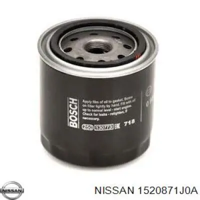 Comprar 1520871J0A Nissan/Infiniti Filtros de aceite