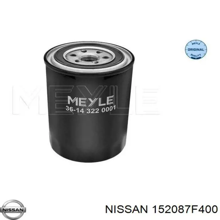 Filtro de aceite Nissan/Infiniti 152087F400 precio, desde 5,87 EUR