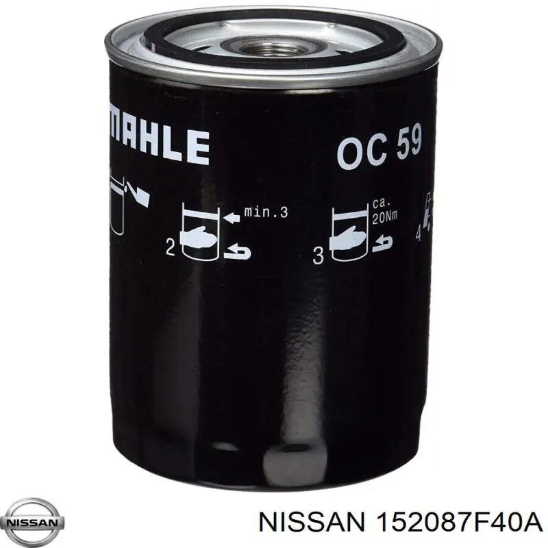 Comprar 152087F40A Nissan/Infiniti Filtros de aceite