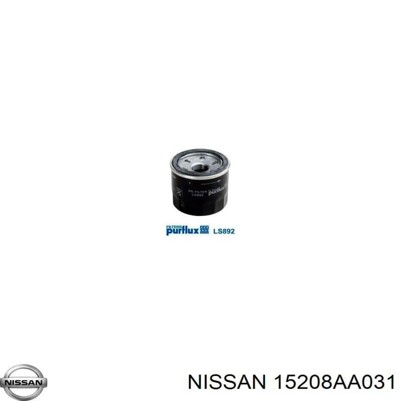 15208AA031 Nissan filtro de aceite