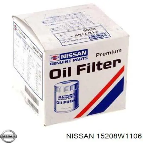 15208W1106 Nissan filtro de aceite