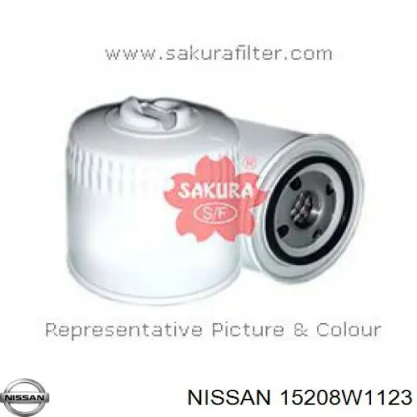 15208W1123 Nissan filtro de aceite