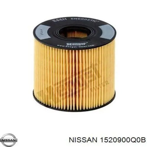 1520900Q0B Nissan filtro de aceite