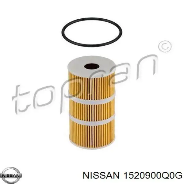 1520900Q0G Nissan filtro de aceite