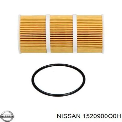 Filtro de aceite 1520900Q0H Nissan/Infiniti