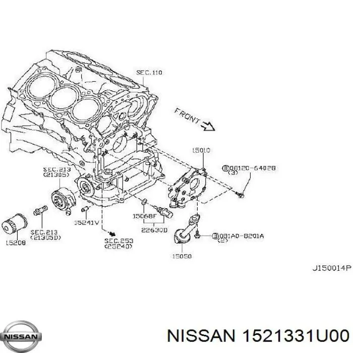  Nissan/Infiniti 1521331U00 precio, desde 41,80 EUR