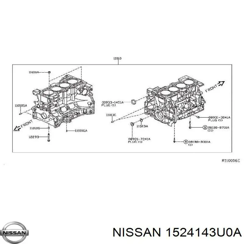Válvula reguladora de presión de aceite Nissan/Infiniti 1524143U0A precio, desde 15,43 EUR