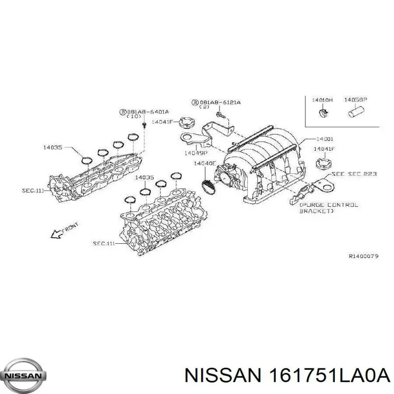 Comprar 161751LA0A Nissan/Infiniti Junta cuerpo mariposa