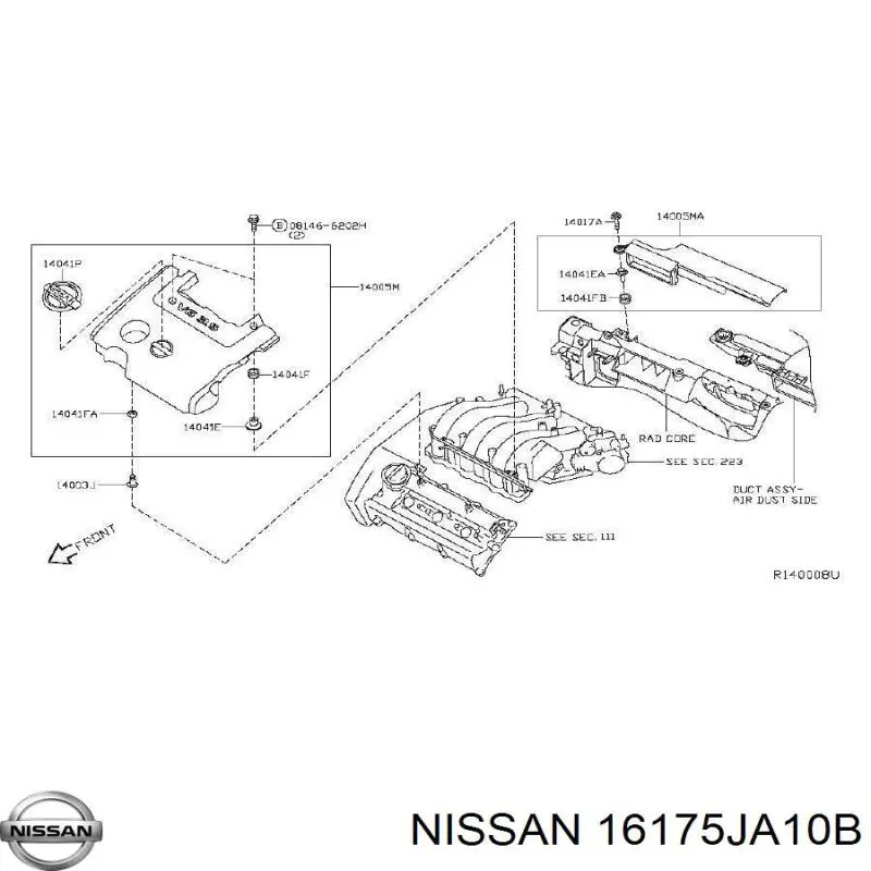 16175JA10B Nissan