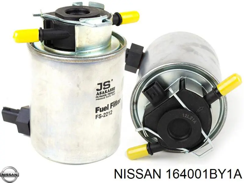 Caja del filtro de combustible FS2212 JS Asakashi
