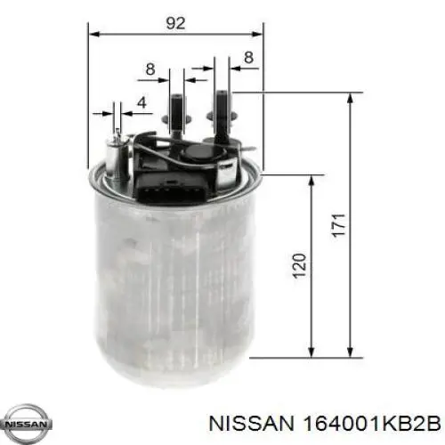 Filtro de gasolina para Nissan JUKE (F15)