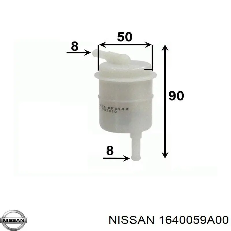 1640059A00 Nissan filtro combustible
