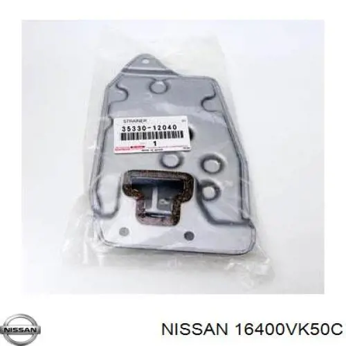 16400-VK502 NISSAN/INFINITI Caja del filtro de combustible