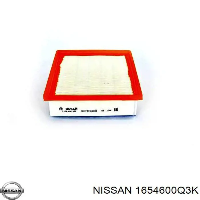 1654600Q3K Nissan filtro de aire