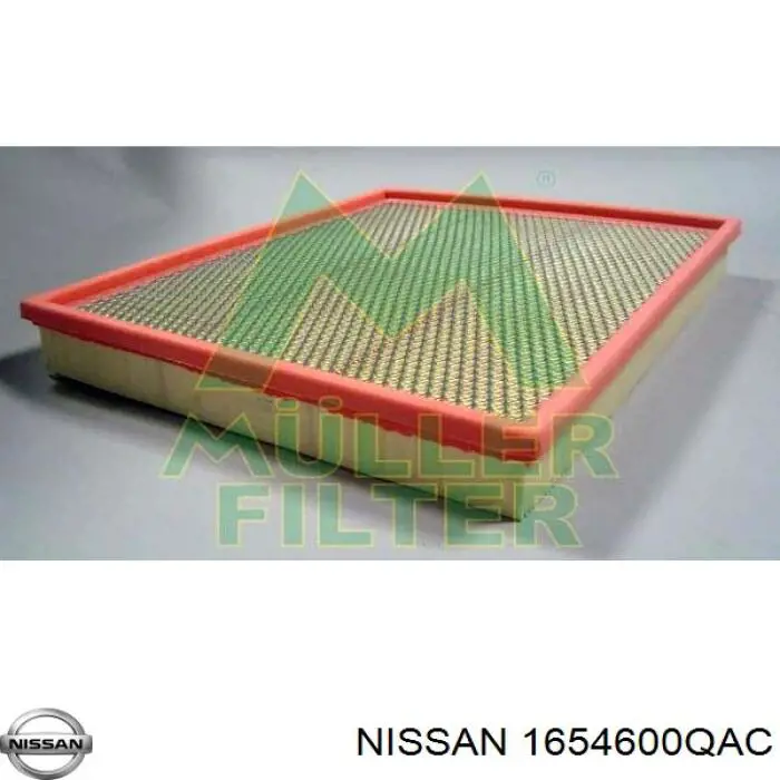 1654600QAC Nissan filtro de aire