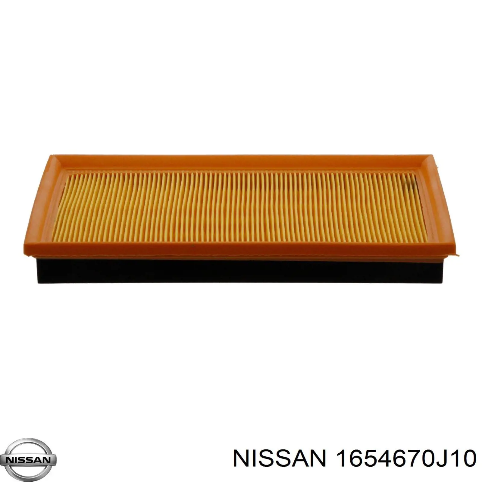 1654670J10 Nissan filtro de aire