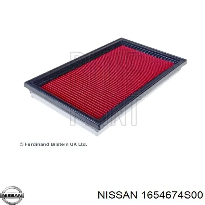 1654674S00 Nissan filtro de aire