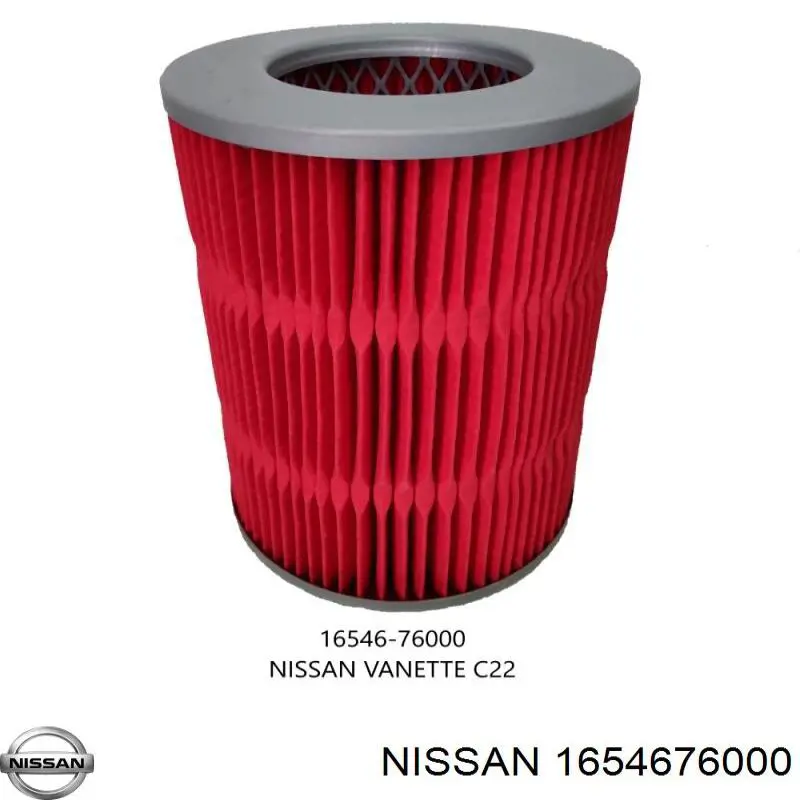 1654676000 Nissan/Infiniti Filtro de aire de motor