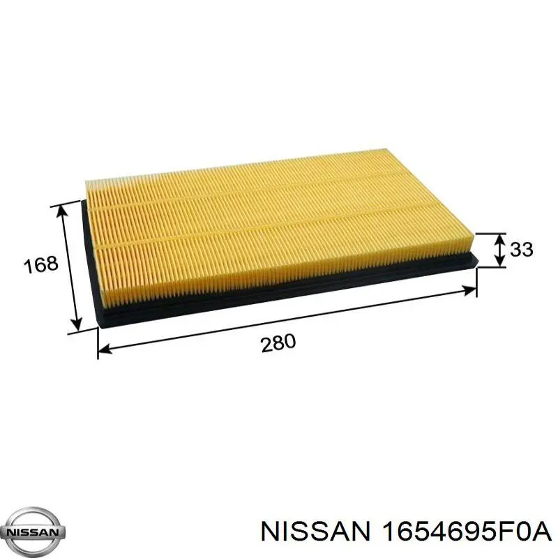 1654695F0A Nissan filtro de aire