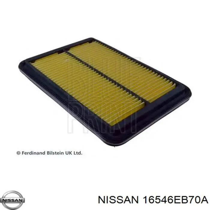 16546EB70A Nissan/Infiniti Filtro de aire de motor